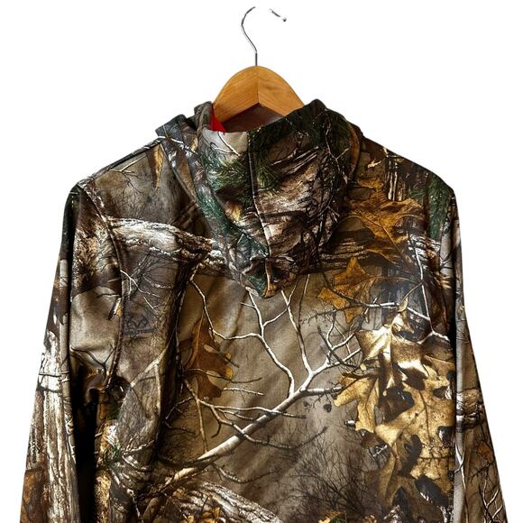 Realtree Cottonwood Canyon Women’s Camo Print Logo Hoodie Brown Pink Size Small - Picture 5 of 8